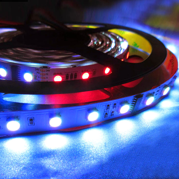DMX512 RGB Addressable LED Strip Lights, 40 IC 240 LEDs, DC24v, built-in 485 Decoding Stage Lighting Programmable Pixel LED Strips, 16.4feet/roll DMX512 RGB Addressable LED Strip Lights, 40 IC 240 LEDs, DC24v, built-in 485 Decoding Stage Lighting Programmable Pixel LED Strips, 16.4feet/roll